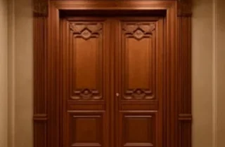 درب لابی منبت‌کاری